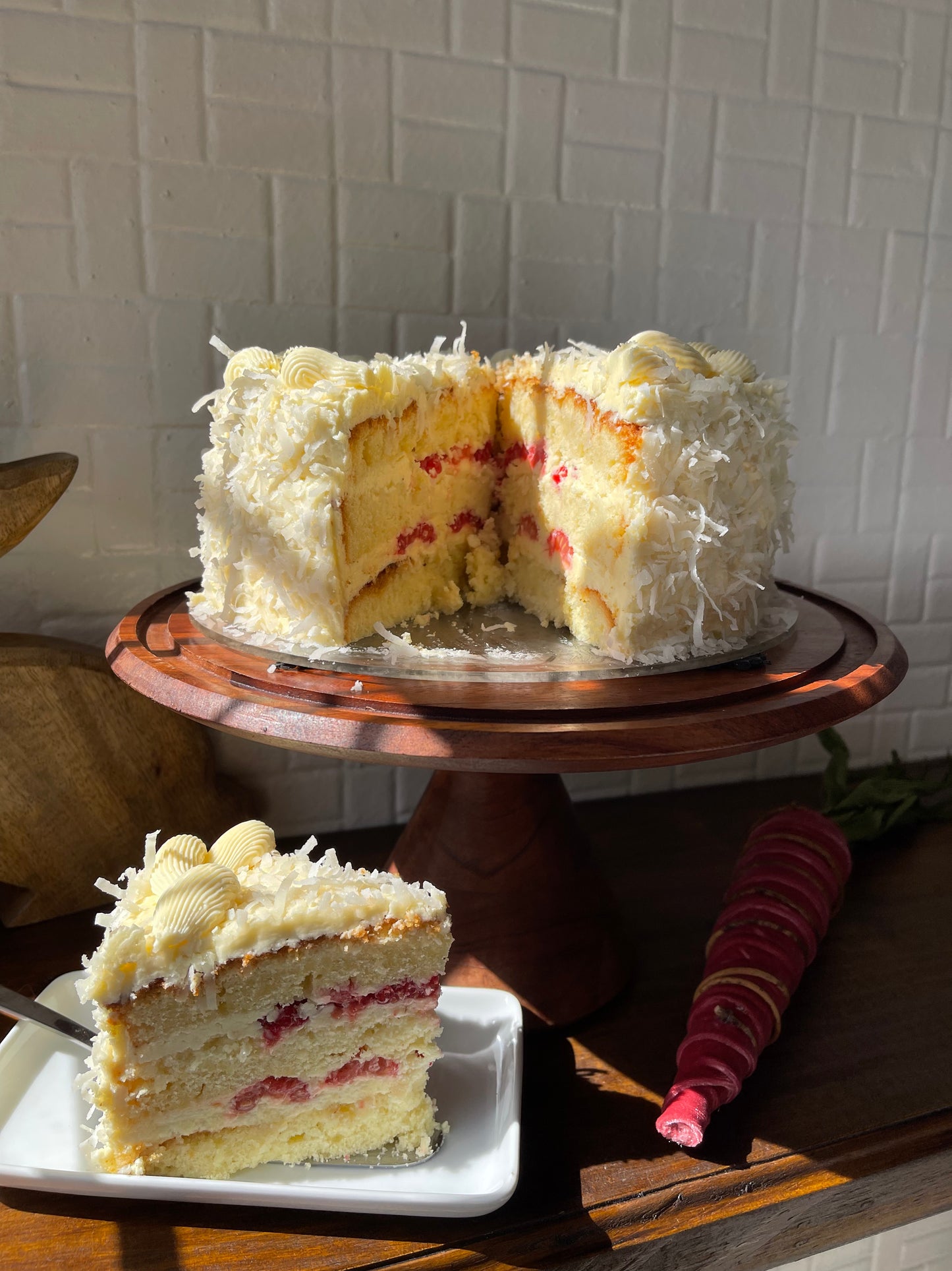 Coconut Rasberry Cake