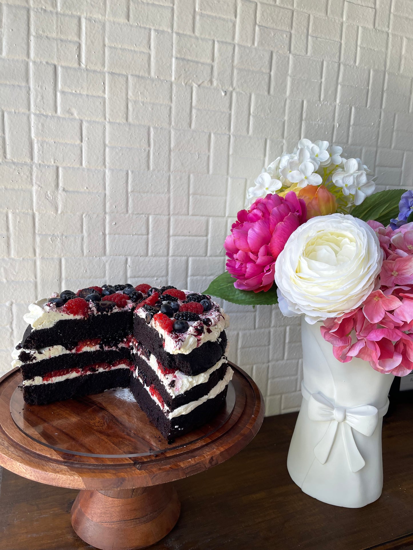 Chocolate Triple Berry Cake